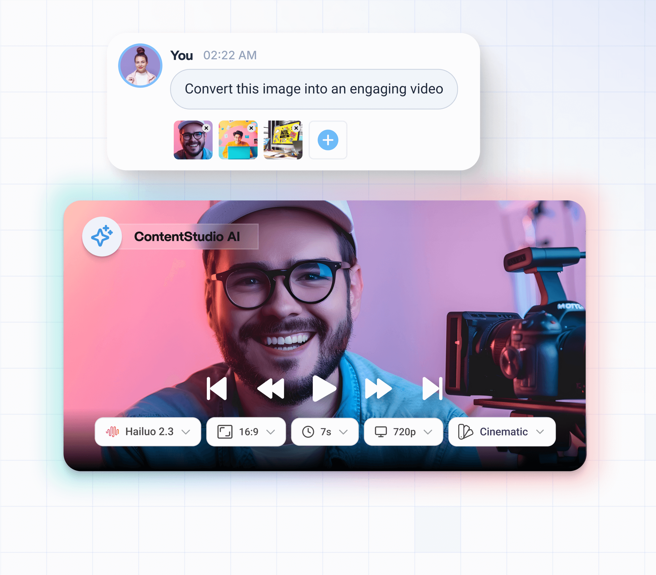 From static images to motion in seconds