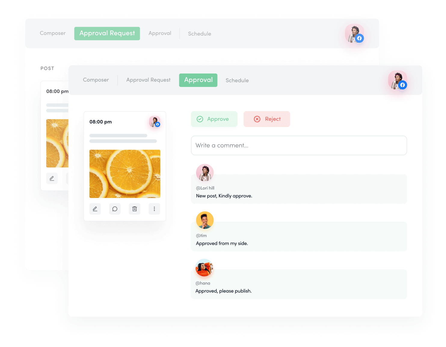 Team collaboration - social media planner
