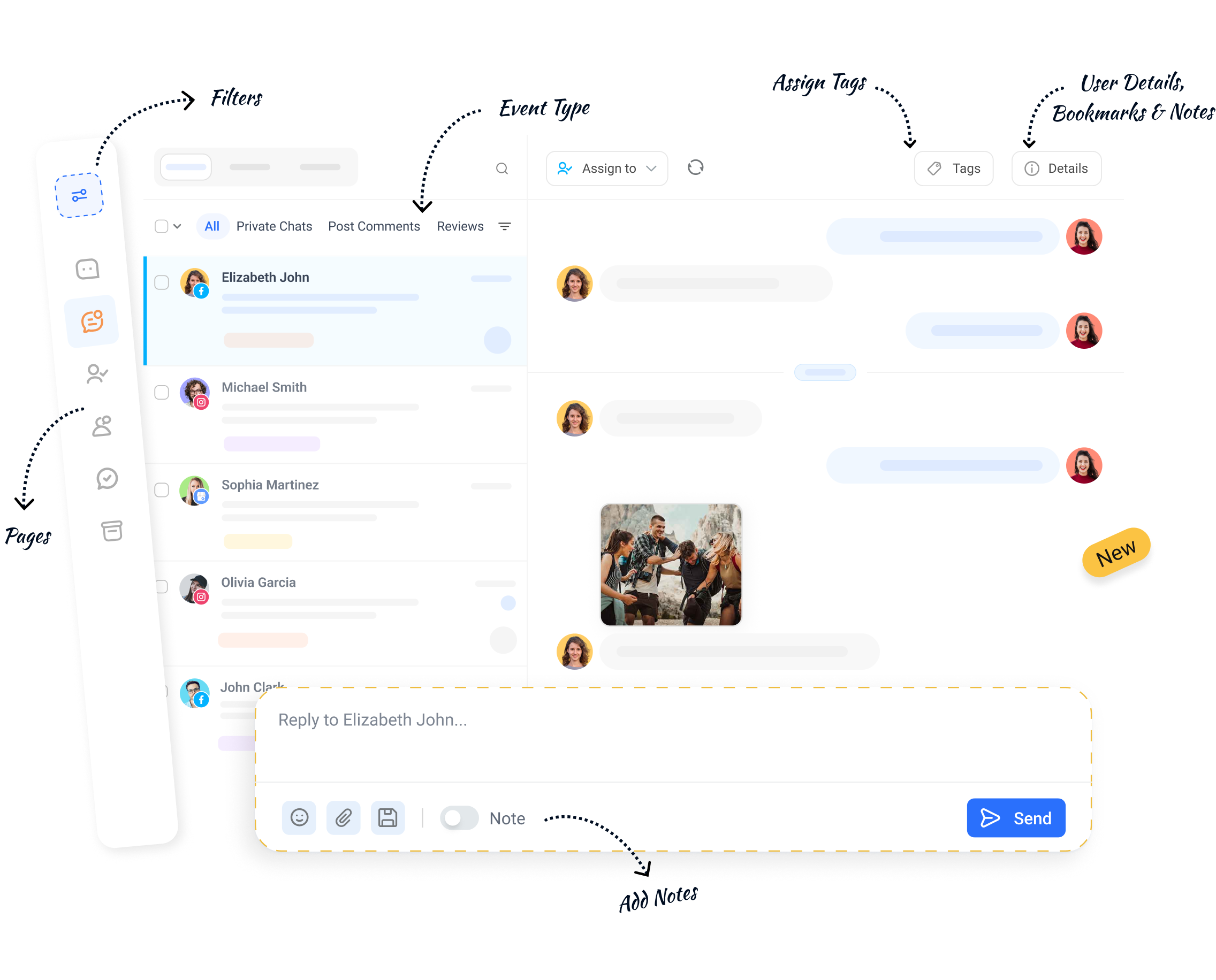 Assign conversations to your team