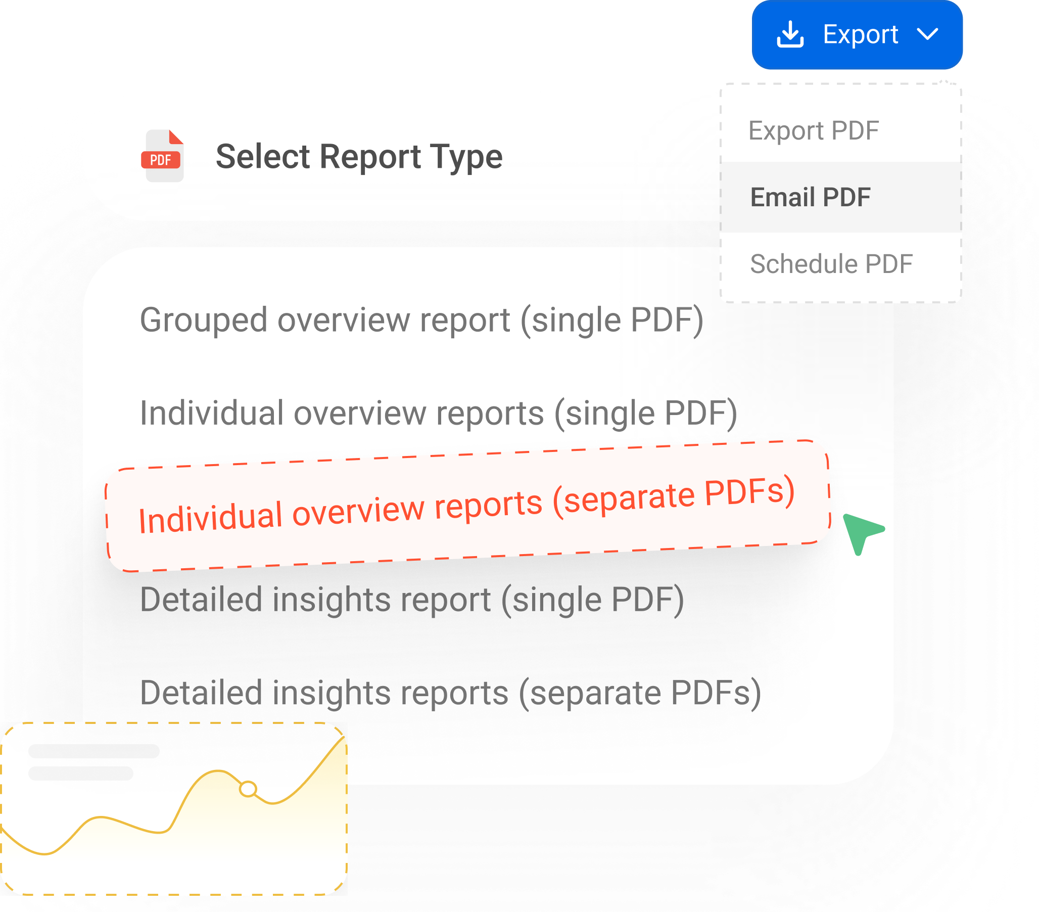 Send analytics reports via email
