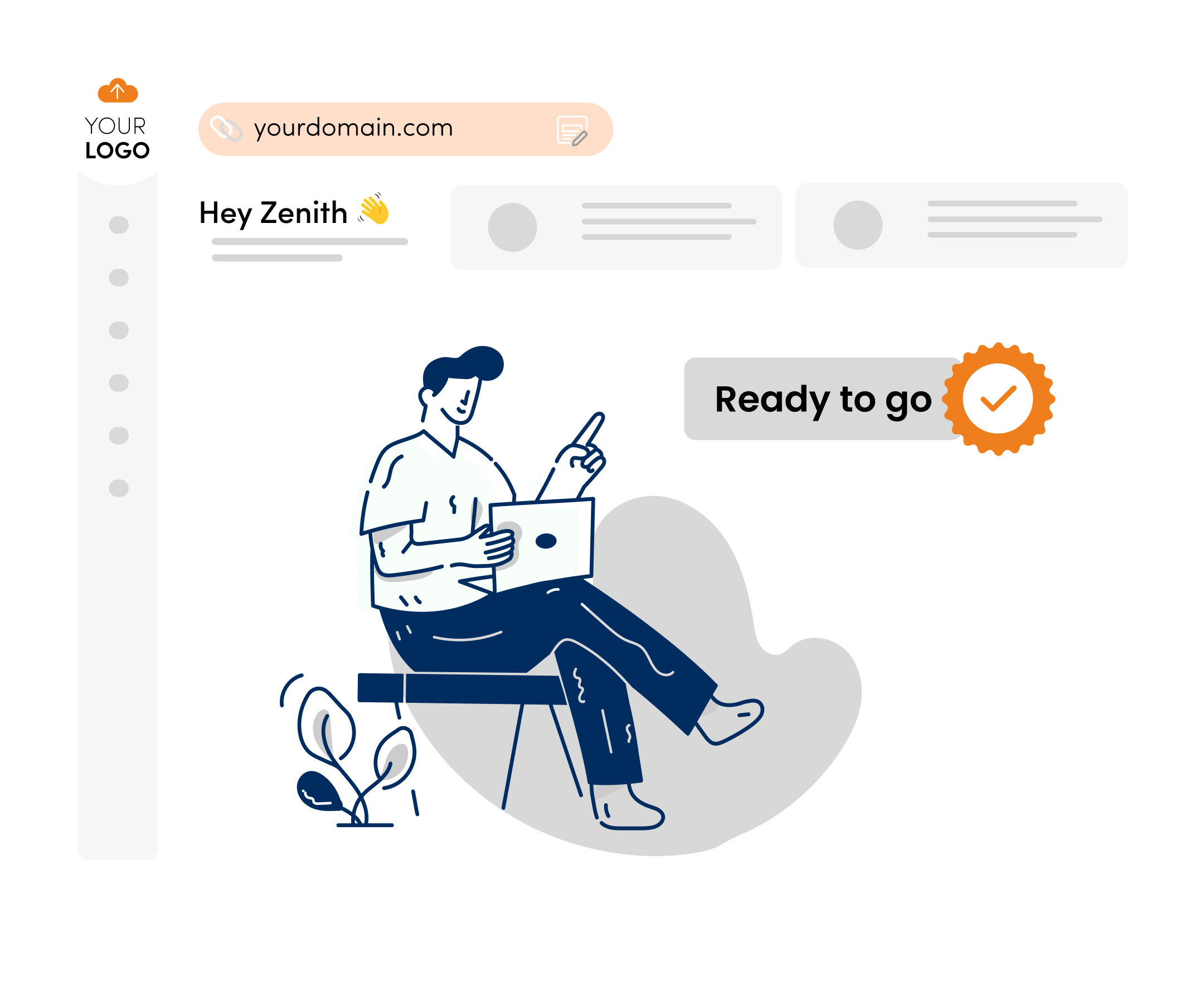 Own your brand with custom domain & branding