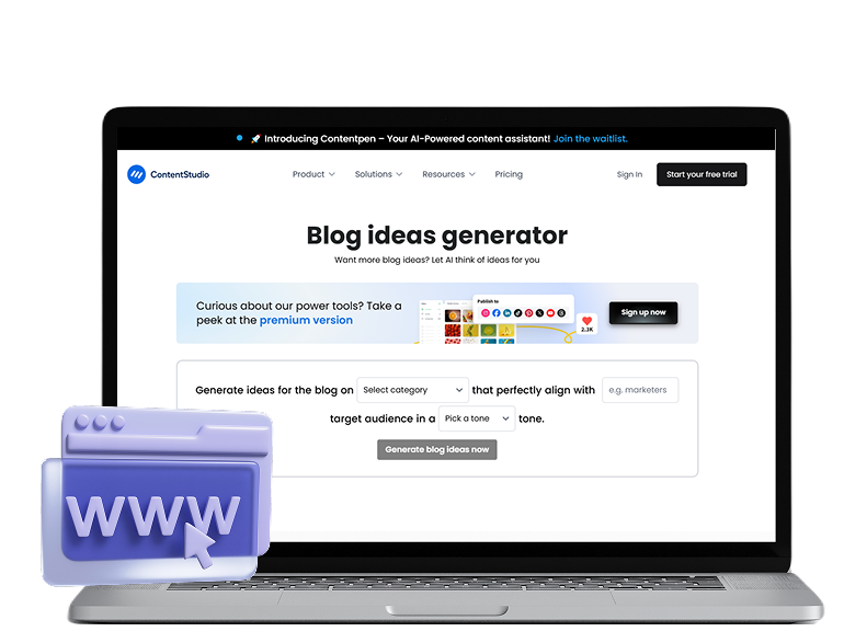 Blog ideas generator