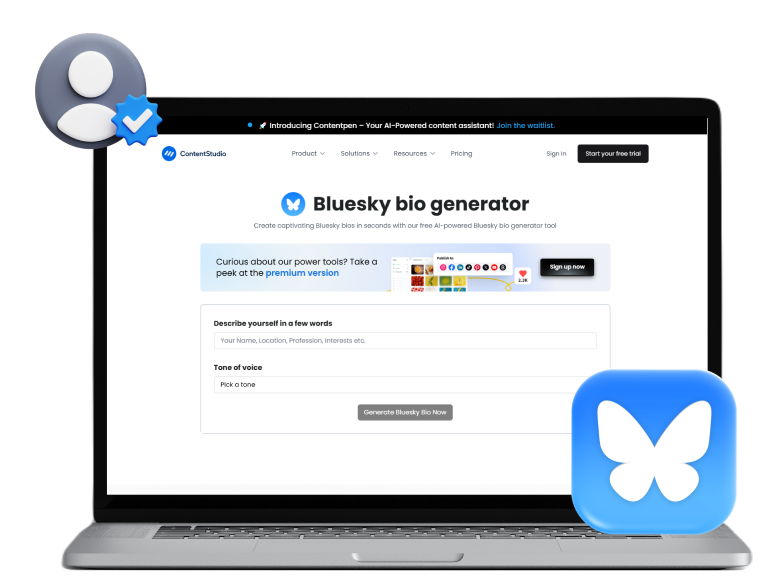 Bluesky bio generator