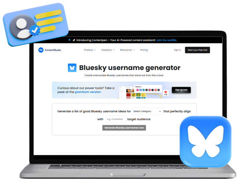 Bluesky username generator