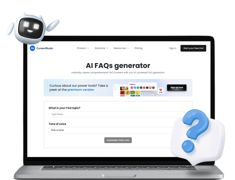 AI FAQs generator