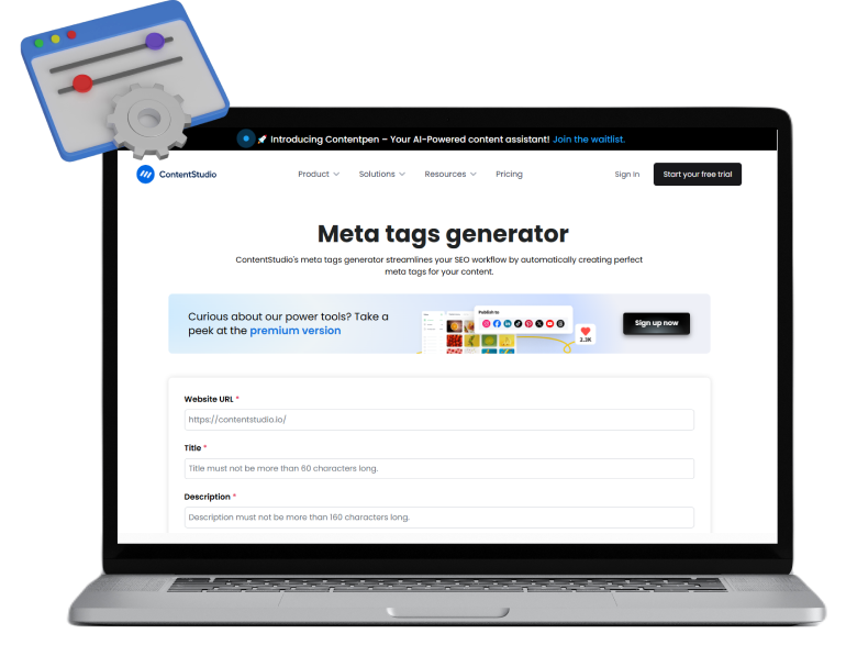 Meta tags generator
